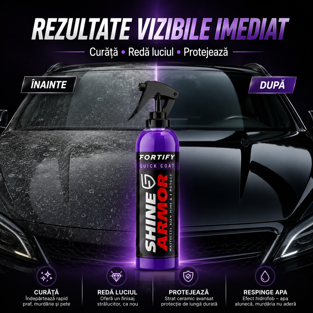 Ceară Auto Lichidă Shine Armor 3 în 1