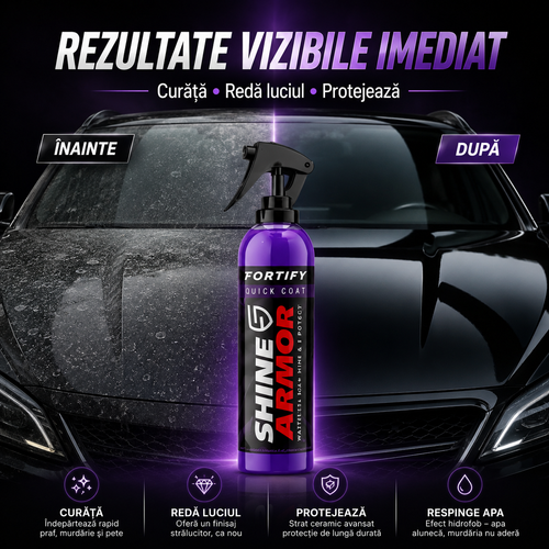 Ceară Auto Lichidă Shine Armor 3 în 1