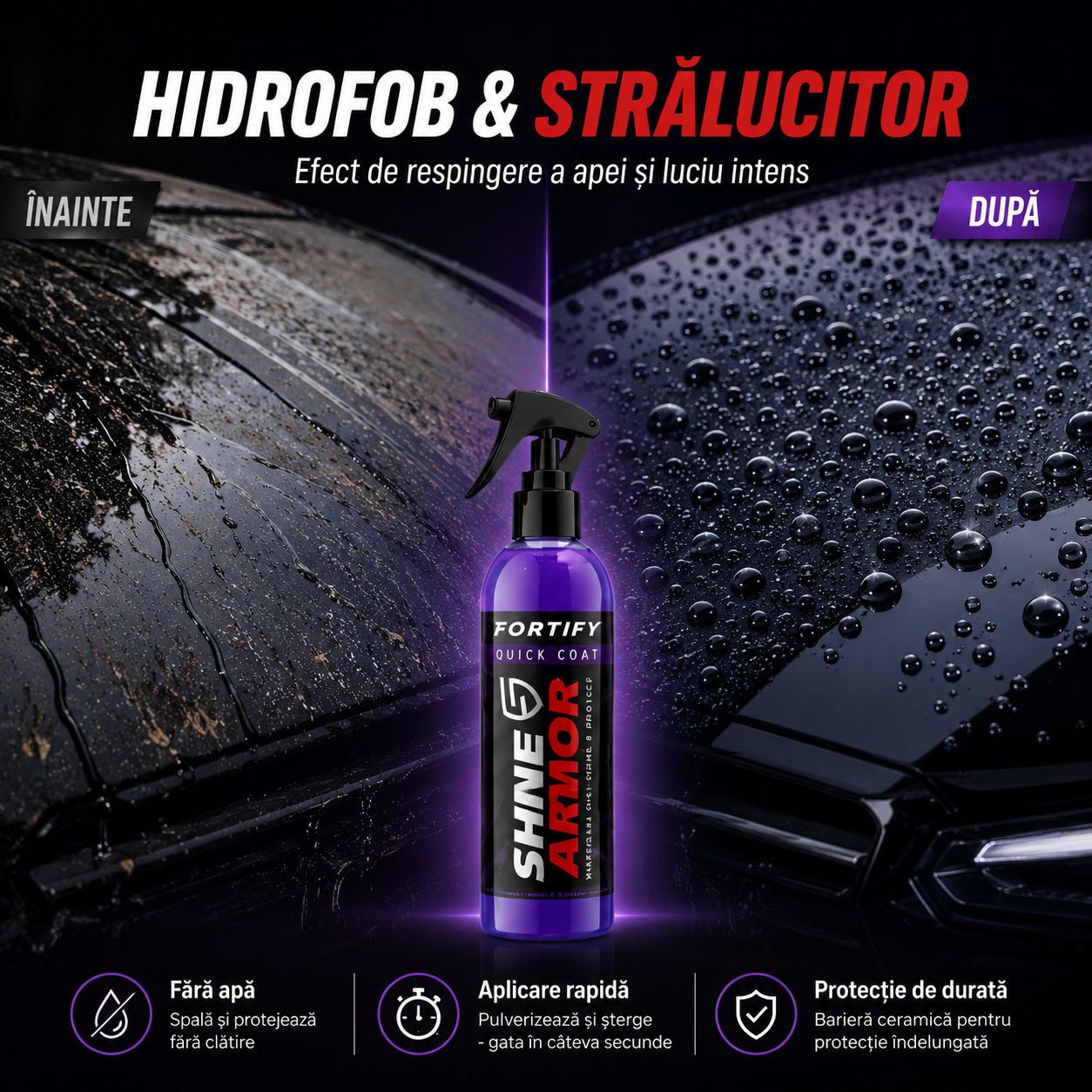 Ceară Auto Lichidă Shine Armor 3 în 1